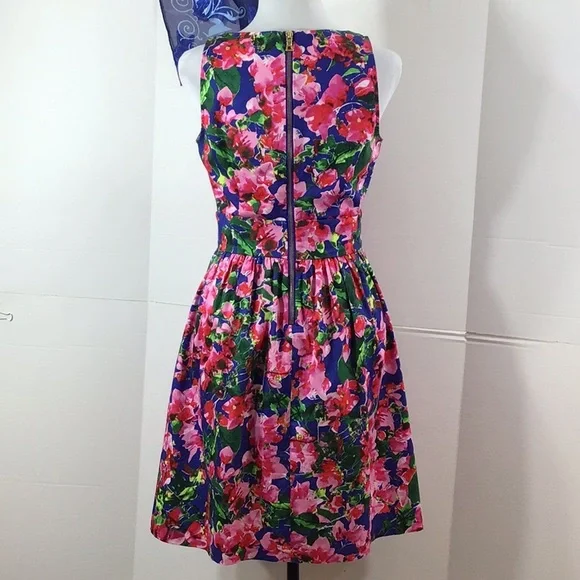 Milly Design Nation floral fit and flare dress 2 - Picture 7 of 13